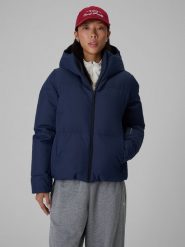 4F Kurtka zimowa membrana 5000 damska - granatowa XXL. Niebieskie kurtki narciarskie i snowboardowe damskie 4f, m, bez wzorów, z syntetyku, bez kaptura, narciarskie. Za 499.99 zł.