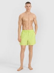 4F Spodenki plażowe boardshorty męskie - zielone XL. Zielone szorty męskie 4f, na lato, bez wzorów, z syntetyku, wakacyjne. W wyprzedaży za 59.99 zł.