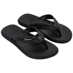 Japonki męskie Ipanema Urban Thong 83629 BC878 czarne. Czarne klapki i japonki męskie z materiału. Za 154.29 zł.