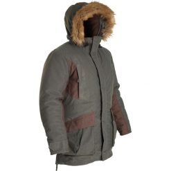 Kurtka myśliwska wodoodporna Warm -20°C 100. Zielone kurtki męskie SOLOGNAC, xl, bez wzorów, z materiału, bez kaptura. Za 449.99 zł.