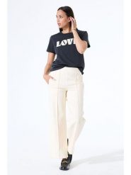 Garcia Spodnie w kolorze kremowym rozmiar: XS. Brązowe spodnie materiałowe damskie Garcia, bez wzorów, z materiału. Za 152.99 zł.