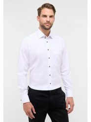 Eterna Koszula - Comfort fit - w kolorze białym rozmiar: 42. Białe koszule męskie Eterna, bez wzorów, z bawełny, bez kołnierzyka, bez ramiączek. Za 117.17 zł.