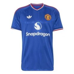 Autentyczny wyjazdowy koszulka Manchester United 2026/27. Niebieskie t-shirty sportowe męskie Adidas, l, bez ramiączek, do piłki nożnej, climacool (adidas). Za 647.00 zł.