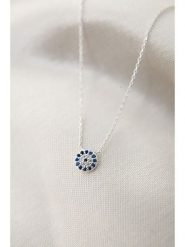 Lodie Silver Srebrny naszyjnik z elementem ozdobnym - dł. 43 cm rozmiar: onesize. Szare naszyjniki damskie Lodie Silver, srebrne. Za 43.95 zł.