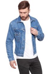 KURTKA JEANSOWA WRANGLER RETRO JACKET KABEL BLUE W442ER19K 112128842. Niebieskie kurtki męskie Wrangler, m, bez wzorów, z jeansu, retro, bez kaptura. W wyprzedaży za 99.99 zł.