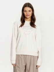 Guess Bluza W5RQ09 K8802 Écru Regular Fit. Bluzy bez kaptura damskie Guess, xl, z bawełny. Za 219.99 zł.