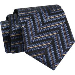 Krawat - ALTIES - Granat, Wzór Geometryczny. Niebieskie krawaty i muchy męskie Alties, bez wzorów, z tkaniny, eleganckie. Za 49.00 zł.