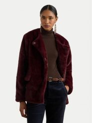 LAUREN RALPH LAUREN Futro 297P04117001 Bordowy Regular Fit. Czerwone futra damskie Lauren Ralph Lauren, s. Za 1,139.00 zł.