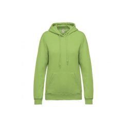 Bluza damska z kapturem Kariban. Zielone bluzy z kapturem damskie KARIBAN, m, z bawełny. Za 181.00 zł.