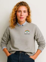 WOOOP Bluza "Dont care" w kolorze szarym rozmiar: M. Szare bluzy bez kaptura damskie Wooop, m, z bawełny. Za 113.36 zł.