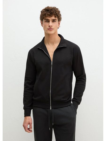 Marc O´Polo Bodywear Bluza w kolorze czarnym rozmiar: M. Czarne bluzy bez kaptura męskie m. Za 148.95 zł.