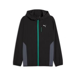 Kurtka z dresu Puma PWRTRAIN. Czarne kurtki męskie Puma, s, bez wzorów, z dresówki, eleganckie, bez kaptura. Za 269.50 zł.