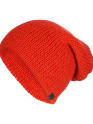 Elkline Czapka beanie "Drew" w kolorze czerwonym rozmiar: onesize. Czerwone czapki zimowe damskie elkline, z materiału. Za 136.78 zł.