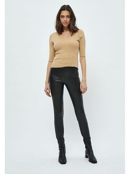 Peppercorn Legginsy "Linette" w kolorze czarnym ze skóry syntetycznej rozmiar: S. Czarne legginsy damskie Peppercorn, s, bez wzorów, ze skóry. Za 148.33 zł.