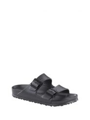 Birkenstock Klapki "Arizona" w kolorze antracytowym rozmiar: 39. Czarne klapki damskie Birkenstock, bez wzorów, bez obcasa. Za 217.40 zł.