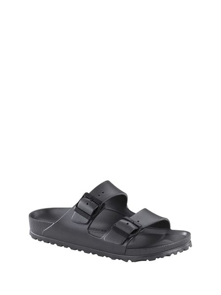 Birkenstock Klapki "Arizona" w kolorze antracytowym rozmiar: 39. Czarne klapki damskie Birkenstock, bez wzorów, bez obcasa. Za 217.40 zł.