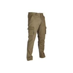 Spodnie myśliwskie 520. Brązowe spodnie materiałowe męskie SOLOGNAC, z bawełny. Za 129.99 zł.