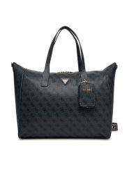 Guess Torba weekendowa Latona Travel TWLB92 11017 Czarny. Czarne torebki klasyczne damskie Guess, z aplikacjami, ze skóry, bez dodatków. Za 519.99 zł.