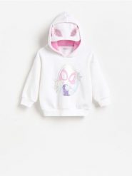 Bluza z maską Ghost-Spider - biały. Białe bluzy i bluzki niemowlęce Reserved, bez wzorów, z bawełny, bez ramiączek, bez kaptura. Za 75.99 zł.