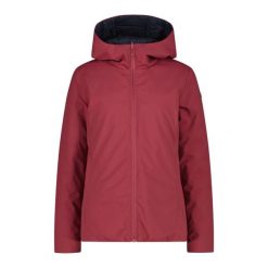 Kobieta odwracalna kurtka przeciwdeszczowa z kapturem na zamek CMP. Czarne kurtki przeciwdeszczowe damskie CMP, z kapturem. Za 548.50 zł.