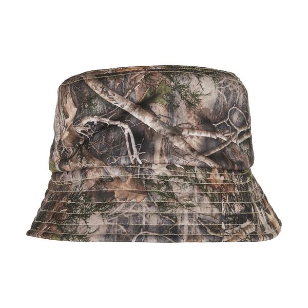 Czapka Dwustronna Tree Camo Sherpa Bucket Hat. Brązowe czapki męskie FLEXFIT, bez wzorów, z elastanu. Za 144.99 zł.
