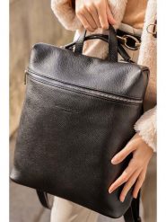 Maison héritage PARIS Skórzany plecak "Livia" w kolorze czarnym - 32 x 35 x 12 cm rozmiar: onesize. Czarne plecaki damskie maison héritage PARIS, bez wzorów, z materiału. Za 349.73 zł.