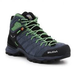 Buty trekkingowe męskie Salewa MS Alp Mate Mid WP. Niebieskie buty trekkingowe męskie Salewa, z materiału, za kostkę, bez zapięcia, trekkingowe. Za 805.00 zł.