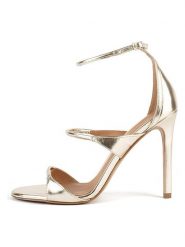 Loft37 Skórzane sandały w kolorze złotym rozmiar: 37. Żółte sandały damskie loft37, bez wzorów, bez obcasa, na koturnie. Za 382.99 zł.