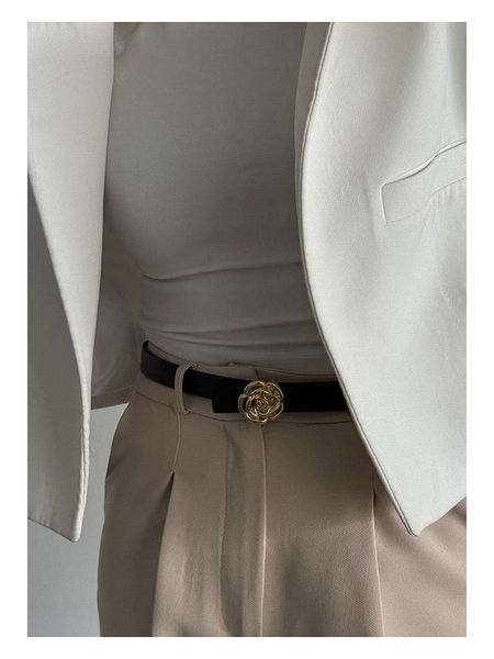 Lucky Bees Pasek w kolorze czarnym - dł. 100 cm rozmiar: onesize. Czarne paski damskie Lucky Bees, bez wzorów, z materiału. Za 65.07 zł.