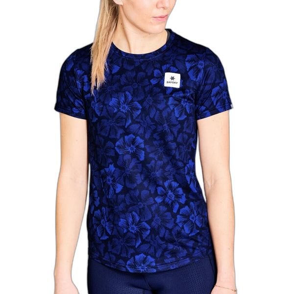 Koszulka damska Saysky Flower Combat. Niebieskie t-shirty damskie SAYSKY, s, bez wzorów, z materiału, bez kołnierzyka. Za 250.30 zł.