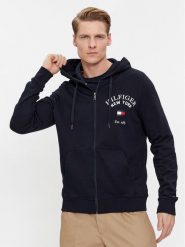 Tommy Hilfiger Bluza Arched Varsity MW0MW33644 Granatowy Regular Fit. Niebieskie bluzy bez kaptura męskie Tommy Hilfiger, m, z bawełny. Za 329.99 zł.