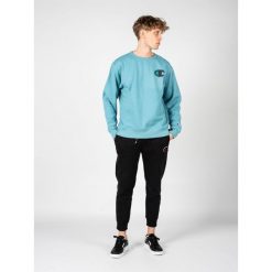 Bluza trekking męska. Niebieskie bluzy bez kaptura męskie CHAMPION, m, z bawełny. Za 166.00 zł.