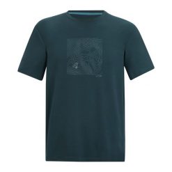 T-shirt Męski Z Motywem Zachodu Słońca Rozciągliwa Fingal. Niebieskie t-shirty męskie Regatta, m, bez wzorów, bez kołnierzyka. Za 75.99 zł.