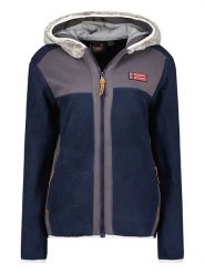 Geographical Norway Kurtka polarowa "Trialot" w kolorze granatowym rozmiar: L. Niebieskie kurtki damskie Geographical Norway, l, bez wzorów, z polaru, bez kaptura. Za 114.17 zł.