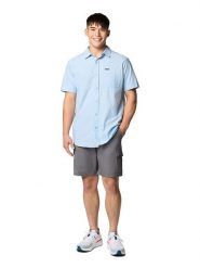 Columbia Koszula "Rapid Rivers Novelty" w kolorze błękitnym rozmiar: XL. Niebieskie koszule męskie Columbia, xl, bez wzorów, z bawełny, bez kołnierzyka, bez ramiączek. Za 93.07 zł.