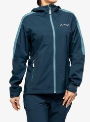 Kurtka przeciwdeszczowa damska Vaude Moab Rain Jacket II. Niebieskie kurtki przeciwdeszczowe damskie Vaude, m, bez kaptura. Za 808.15 zł.