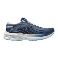 Buty do biegania damskie, Wave Skyrise 5. Niebieskie obuwie do biegania damskie Mizuno, mizuno wave. Za 549.99 zł.