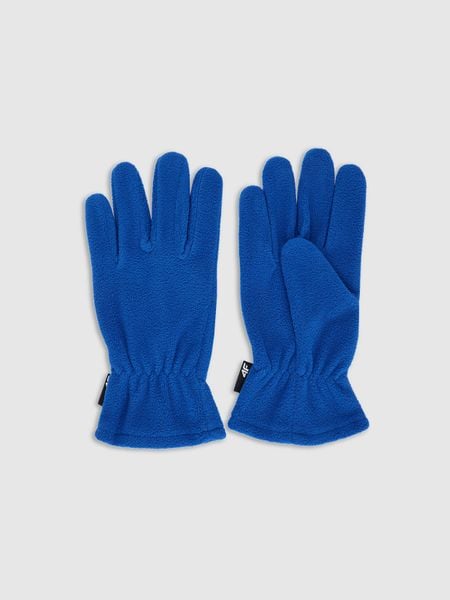 4F Rękawiczki polarowe dziecięce - niebieskie L/XL. Niebieskie rękawiczki dziecięce 4f, z polaru, bez ramiączek. W wyprzedaży za 19.99 zł.