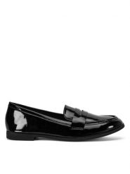 DeeZee Mokasyny WS270205-12 Czarny. Czarne mokasyny damskie DeeZee, ze skóry. Za 79.99 zł.