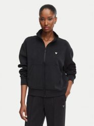 Guess Bluza V6YQ17 K4313 Czarny Regular Fit. Czarne bluzy bez kaptura damskie Guess, xxs, z syntetyku. Za 394.99 zł.