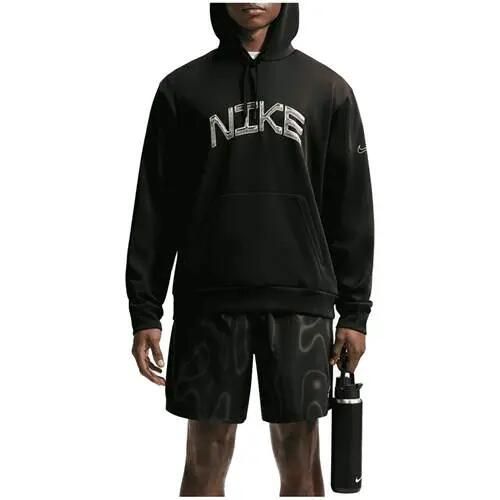 Bluza treningowa męska Nike IM3603010BLACKWHITE. Czarne bluzy sportowe męskie Nike, bez wzorów, klasyczne, bez kołnierzyka, bez ramiączek. Za 439.99 zł.
