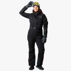 Kombinezon zimowy Narciarstwo Damska Swedemount Cervinia Skisuit oddychający. Czarne kombinezony damskie SWEDEMOUNT, na zimę, bez wzorów, z tkaniny, sportowe, bez kołnierzyka, bez ramiączek. Za 1,199.00 zł.