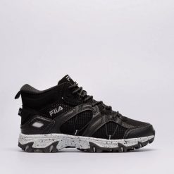 BUTY SPORTOWE DAMSKIE SNEAKERSY ZA KOSTKĘ JESIENNE FILA GRAND TIER 36. Czarne buty sportowe na co dzień damskie Fila, bez wzorów, trekkingowe. Za 111.59 zł.