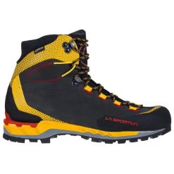 Buty wysokogórskie męskie La Sportiva Trango Tech Leather GTX. Czarne buty trekkingowe męskie La Sportiva, z materiału, za kostkę, bez zapięcia, trekkingowe. Za 1,122.99 zł.