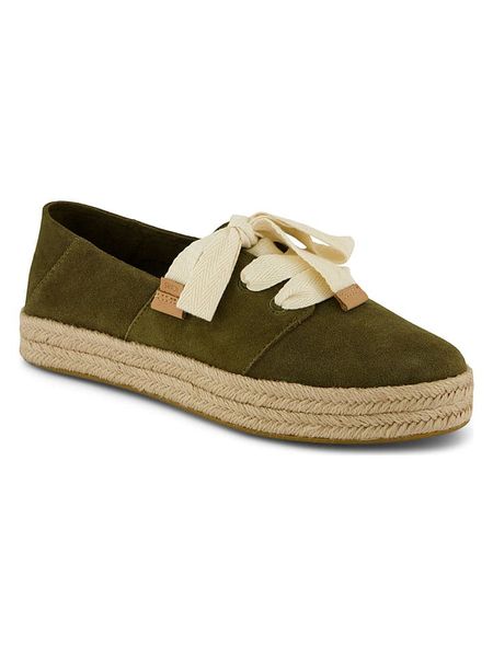 TOMS Skórzane espadryle w kolorze khaki rozmiar: 41. Brązowe espadryle damskie Toms, bez wzorów, ze skóry, bez obcasa. Za 181.76 zł.