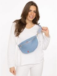 Zwillingsherz Saszetka w kolorze błękitnym - 28 x 18 cm rozmiar: onesize. Niebieskie shopper bag damskie Zwillingsherz, bez wzorów, z materiału, przez ramię, bez dodatków. Za 82.99 zł.