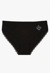 Czarne Majtki z Bawełny Typu Figi Pilliora. Czarne figi damskie Renee, xl, bez wzorów, z bawełny. Za 4.99 zł.