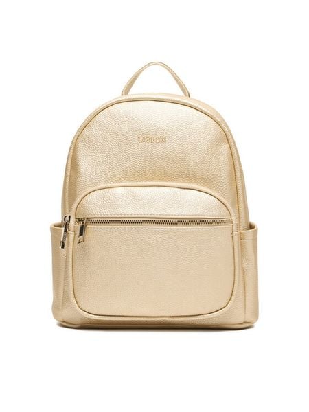 Lasocki Plecak CEO-LSK-L-015-09 Złoty. Żółte plecaki damskie Lasocki, bez wzorów, z materiału. Za 199.99 zł.