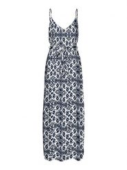 Vero Moda Sukienka w kolorze biało-granatowym rozmiar: M. Białe sukienki damskie Vero Moda, m, bez wzorów, z tkaniny, bez kołnierzyka, bez ramiączek, maxi. Za 144.58 zł.