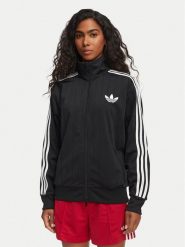 Adidas Bluza Pinstripe Firebird KS6786 Czarny Loose Fit. Czarne bluzy bez kaptura damskie Adidas, xl, z syntetyku. Za 349.99 zł.